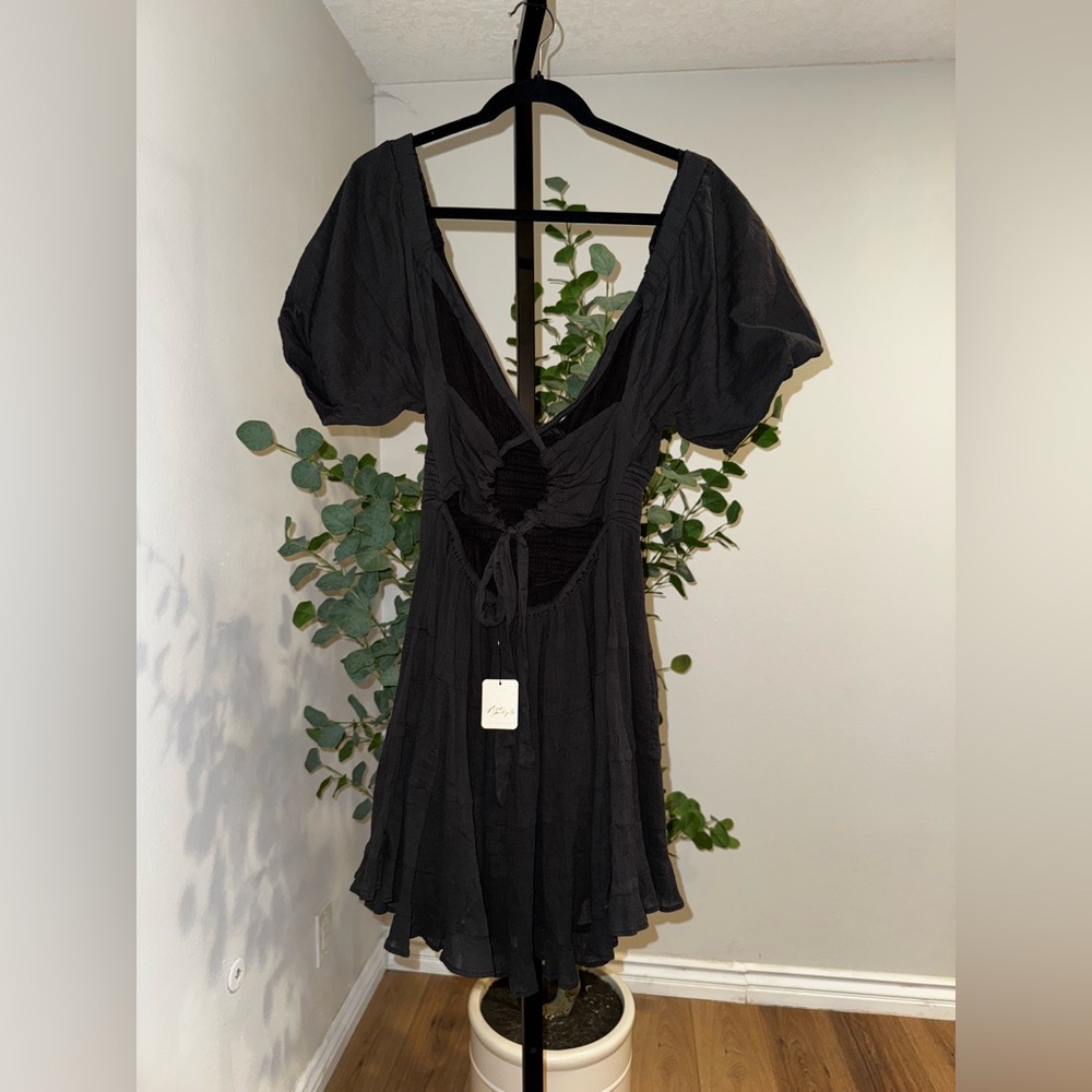 FREE PEOPLE BLACK DRESS - XS